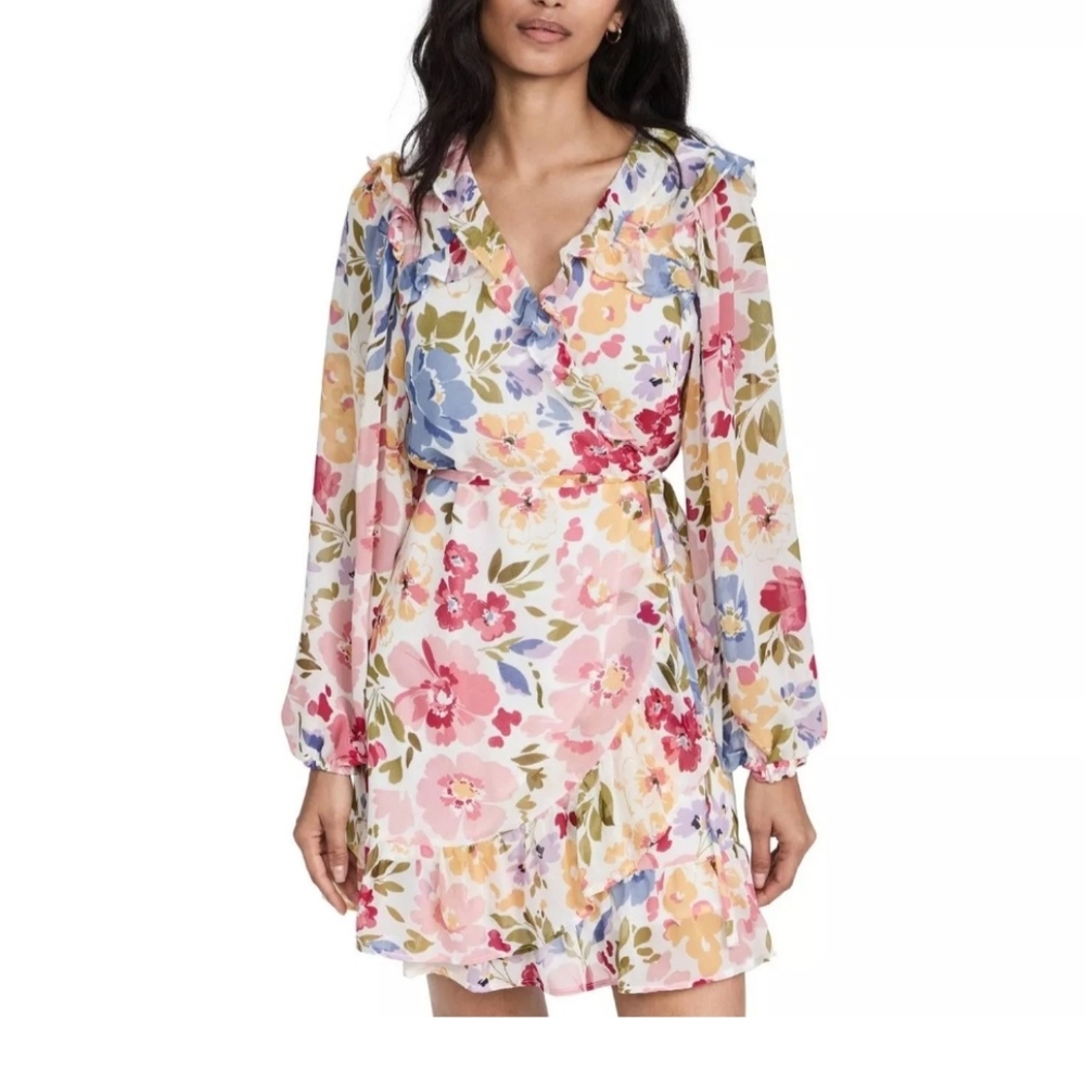 EN SAISON Constantia Floral Print Wrap Dress